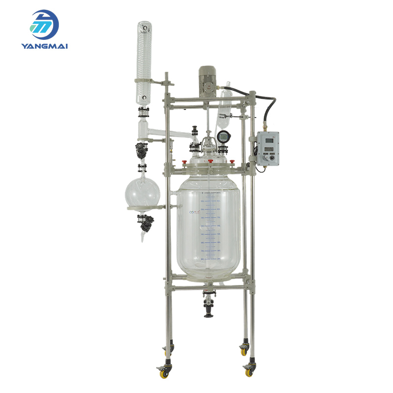 100L Explosion-proof Jacketed Glass Reactor for Acid and Base Solutions