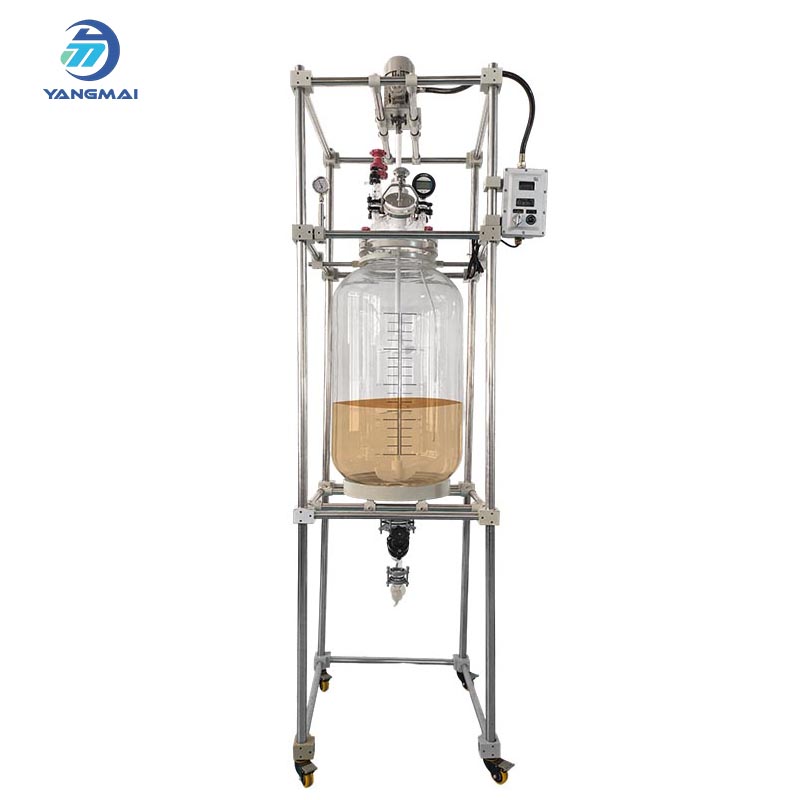 Single Jacketless Glass Reactor