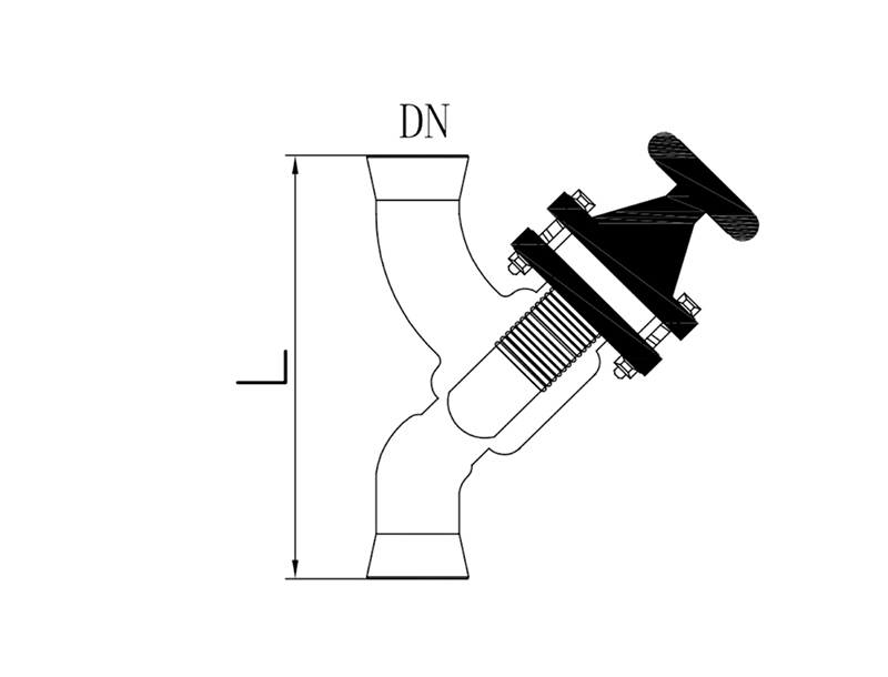 Corrosion-Resistant Glass Straight Valve