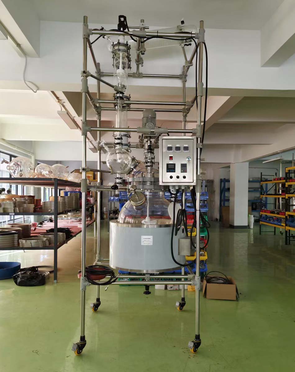 Laboratory Glass Distillation Reactor 