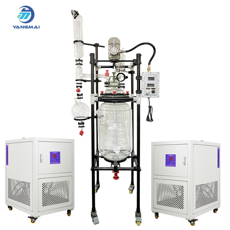 50L Glass Reactor with Cooling Circulator